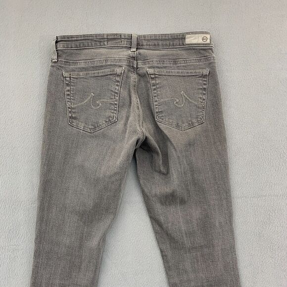AG Adriano Goldshmied Jeans Size 27R Skinny Ankle Zip Gray Stretch 29X28 - Picture 16 of 16
